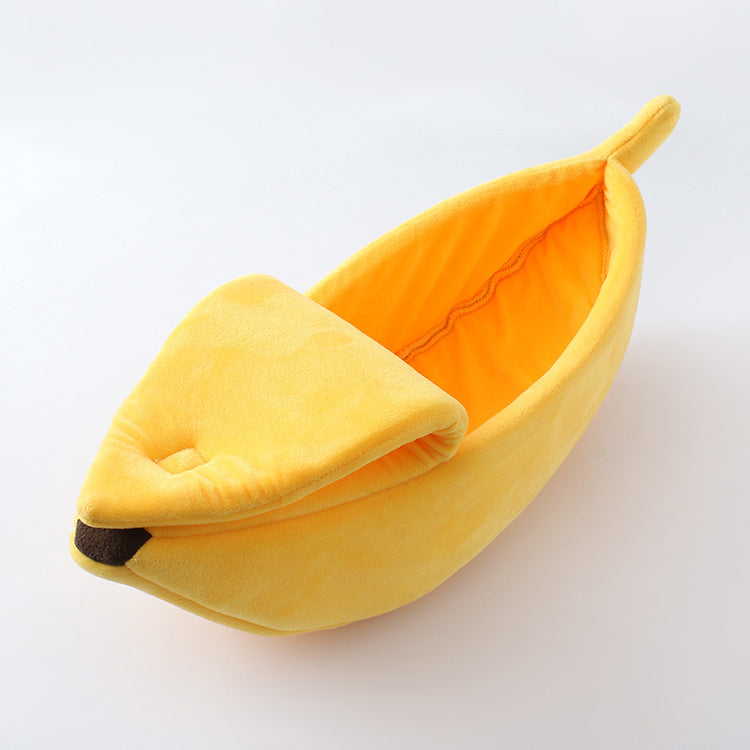 Pet Banana Warm Bed Yellow