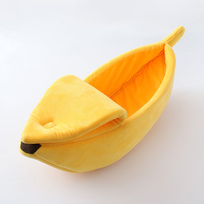 Pet Banana Warm Bed Yellow