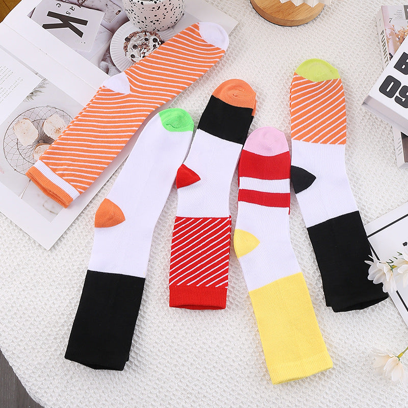 Sushi Delight Women’s Cotton Socks Gift Set - Fun & Creative Japanese Salmon Rice Design