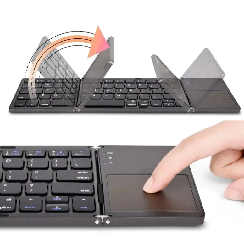 Bluetooth Foldable Keyboard with sensitive touchpad