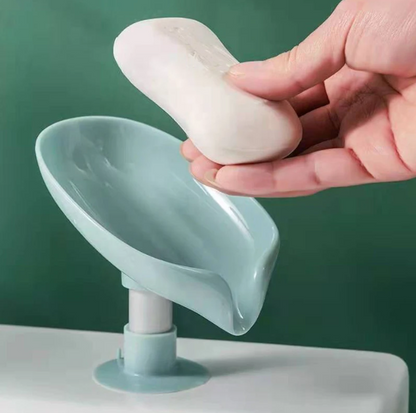 Leaf Soap Holder in use